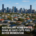 Australian Home Prices Soar as Rate Cuts Fuel Buyer Momentum